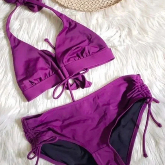 Victoria's Secret Other - Victoria's Secret Purple bikini 2 piece bathing swim suit size large